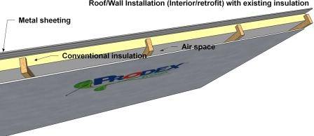 Prodex insulation on retrofitting – with existing insulation