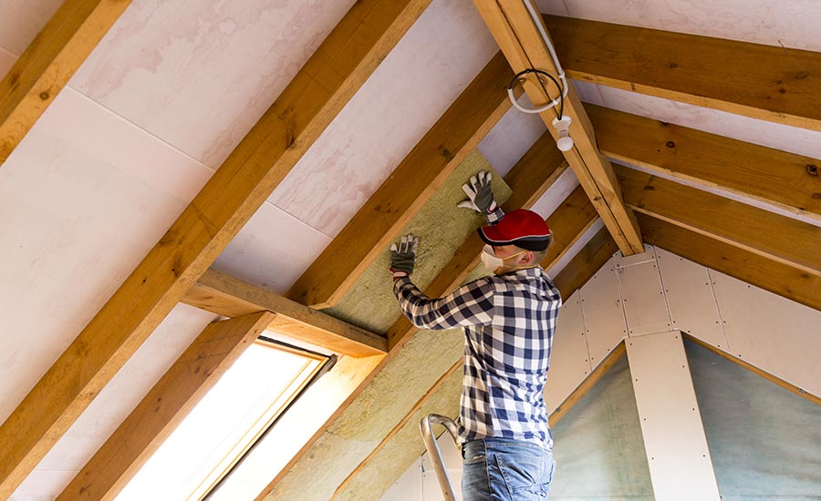 Roof insulation keeps pleasant temperatures inside.