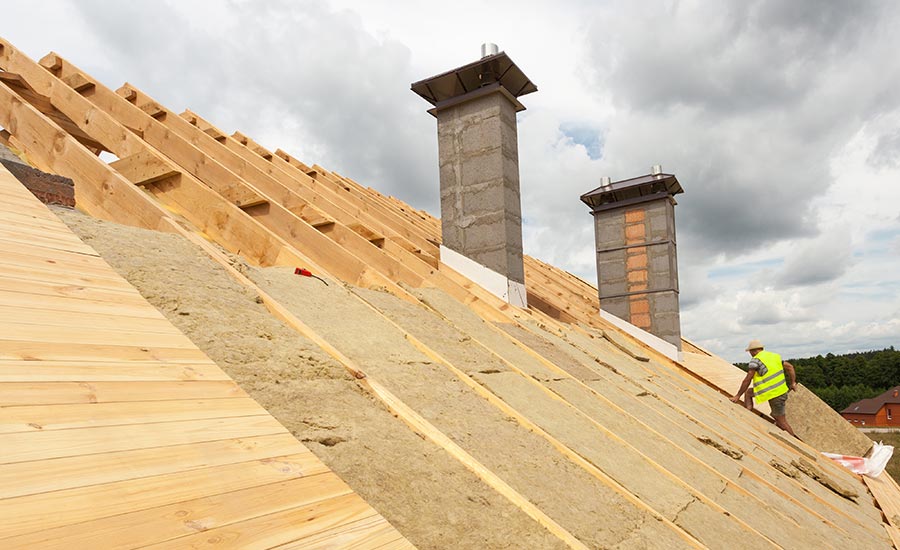 Roof insulation reduces energy bills.